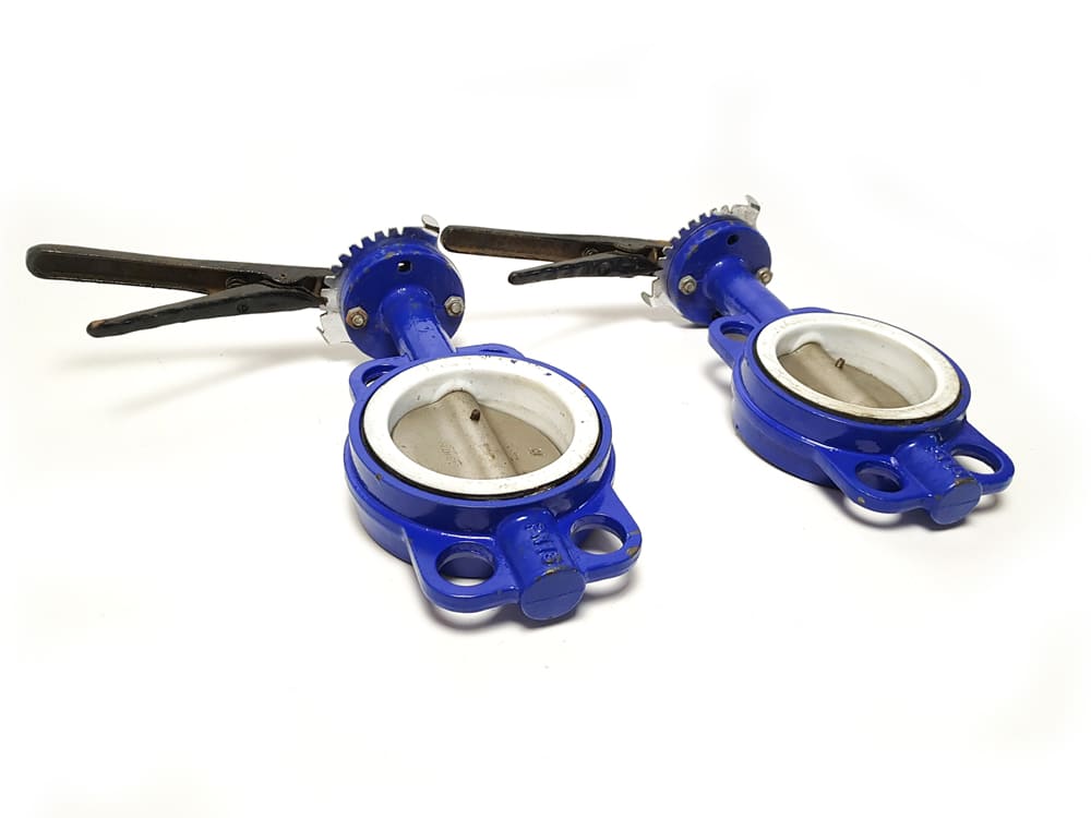 Засувка дискова міжфланцева DN150 PN16 PTFE, диск нержавійка